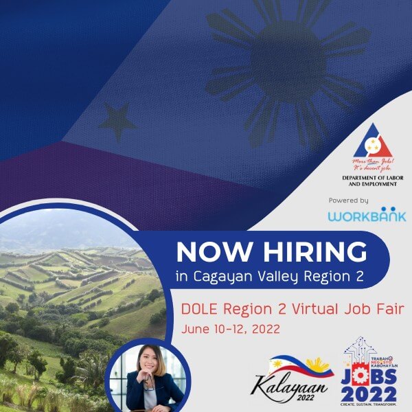 Welcome to DOLE Region 2 Independence Day 2022 Online Job Fair